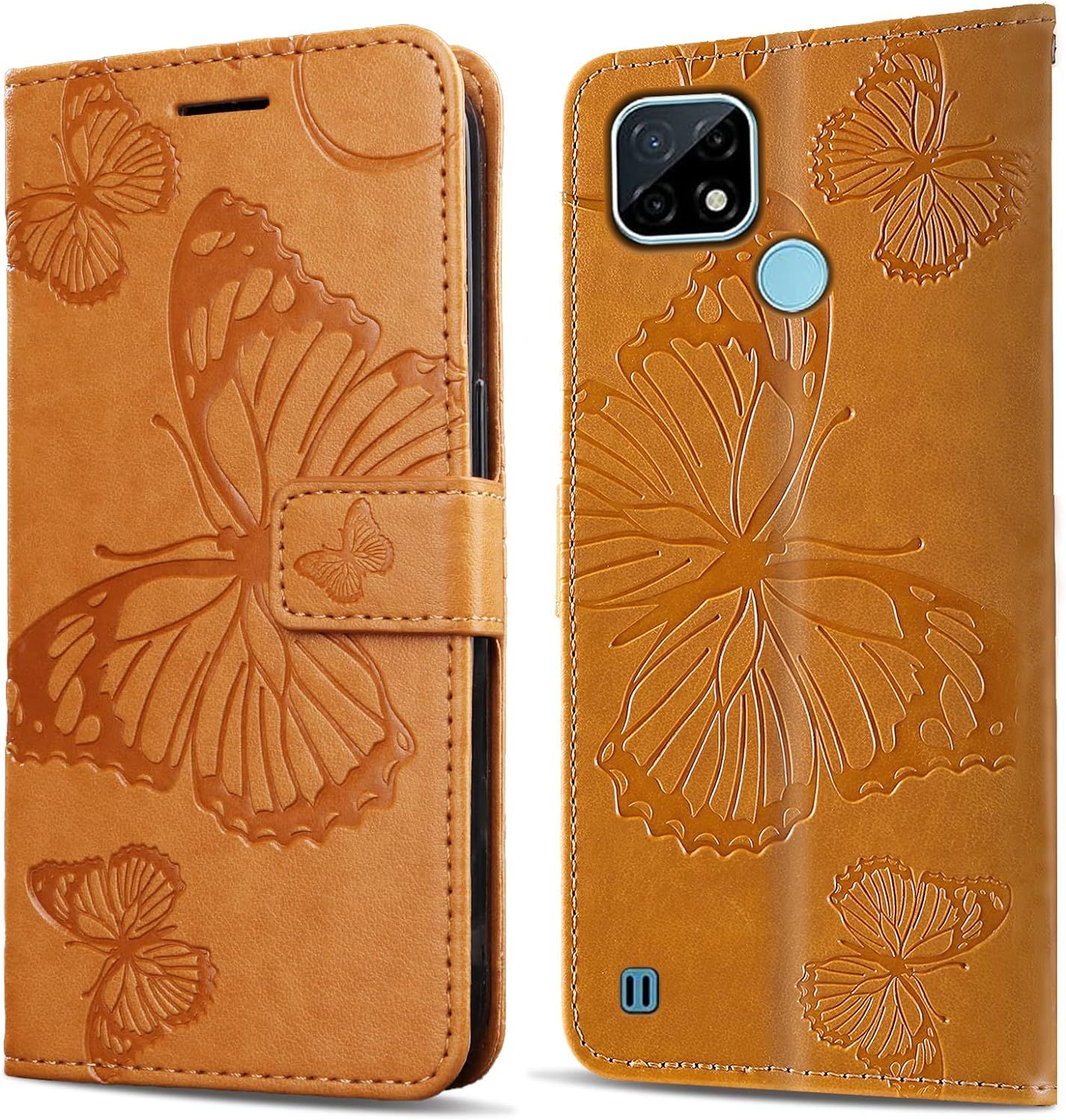 Coque Pour Oppo Realme C20 / Realme C21, Papillon Imprim H...