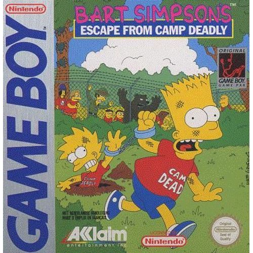 Simpson's Escape From Camp Deadly Game Boy