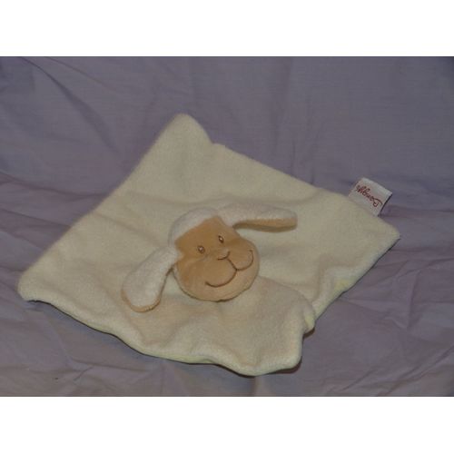 Mouton Doudou Plat Beige Marron Vert Jaune Bengy Amtoys