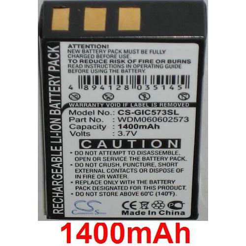 Batterie Pour Gigabyte Gc-Ramdisk, Gc-Ramdisk 1.1, Gc-Ramdisk 1.2, Gigabyte I-Ram, P/N: Wdm060602573 - 1400mah
