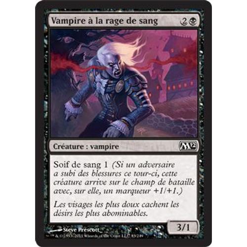 Vampire À La Rage De Sang (Bloodrage Vampire) - Magic Mtg - M12 Vf Mint 83 - C