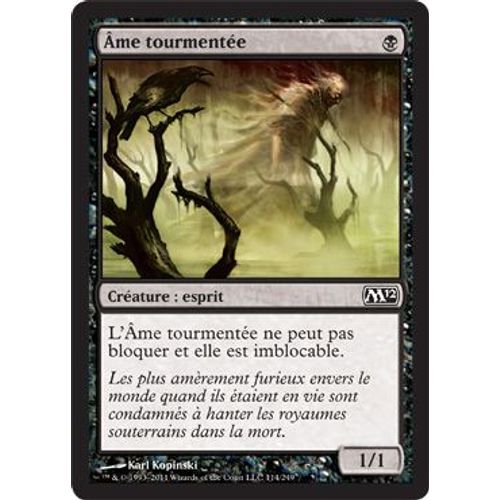 Ame Tourmentée (Tormented Soul) - Magic Mtg - M12 Vf Mint 114 - C