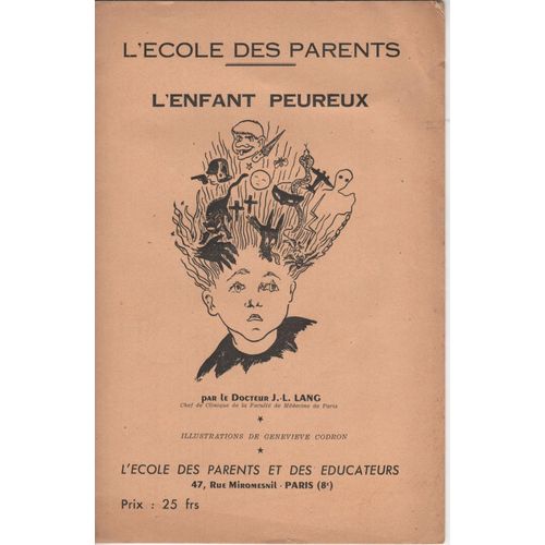 L'école Des Parents : L'enfant Peureux