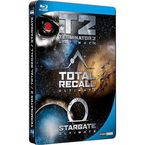 Coffret Sf Culte : Stargate + Terminator 2 + Total Recall - Édition Steelbook - Blu-Ray