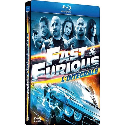 Fast And Furious - L'intégrale 5 Films - Pack Collector Boîtier Steelbook - Blu-Ray