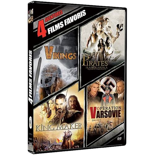 4 Films Favoris : Aventures - Pack (Vikings - Pirates - King Maker - Opération Varsovie)