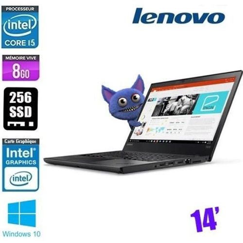 LENOVO THINKPAD T470 CORE I5 6300U 2.4Ghz - GRADE C 14" Noir