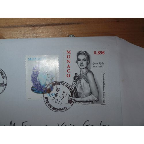 Timbre Grace Kelly + Timbre 44ème Concours Internationnal Des Bouquets