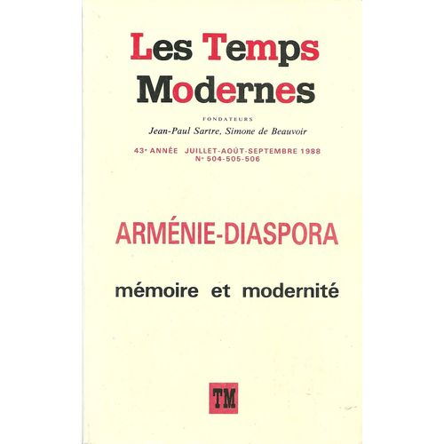 Les Temps Modernes Numero 504-505-506 Juillet - Aout 1988