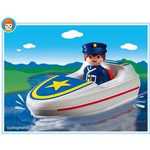 Playmobil 123 6720 - Policier Bateau
