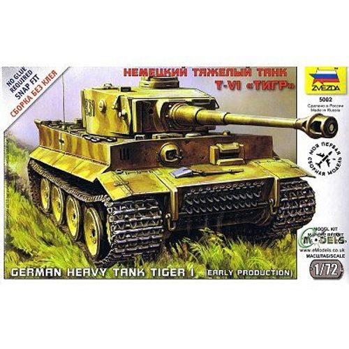 Maquette Char : Snap Fit : Pz.Kpfw.Vi Tiger I-Zvezda