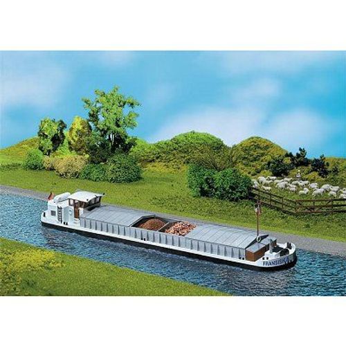 Modélisme Bateaux Ho - Chaland Avec Cabine D'habitation-Faller