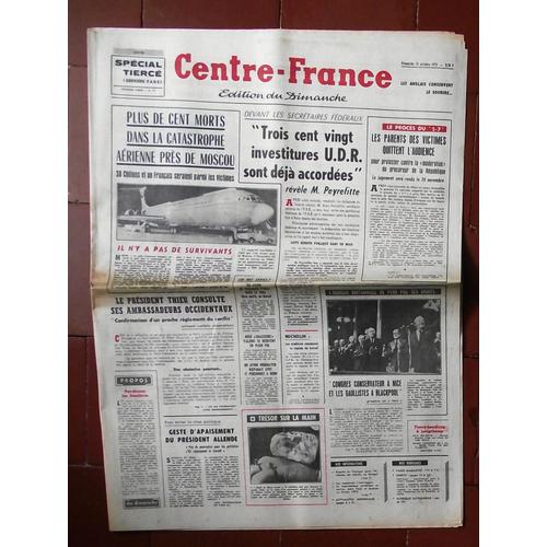 Centre France 15 Oct 1972.Le Procès Du5/7 Les Parents Des Victimes Quittent L'audience