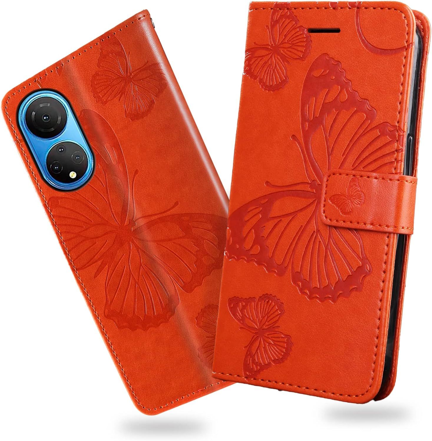Coque Pour Huawei Honor X7, Papillon Imprim Housse En Cuir...