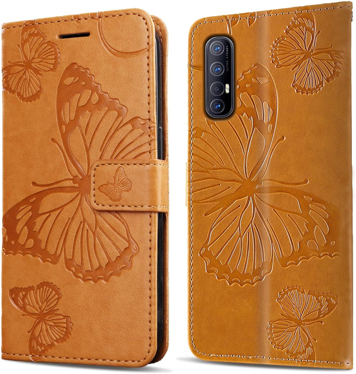Coque Pour Oppo Find X2 Neo/Oppo Reno 3 Pro 5g, Papillon Imp...