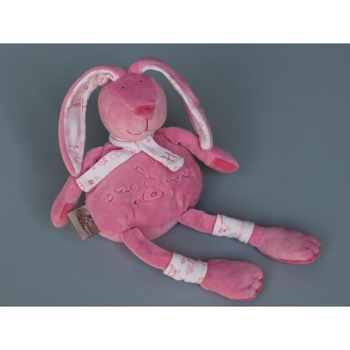 Doudou Lapin Rose P'tit Lapin Cmp