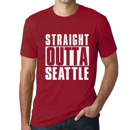 Homme Tee-Shirt Tout Droit Sorti De Seattle - Straight Outta Seattle - T-Shirt Graphique Éco-Responsable Vintage Cadeau Nouveauté