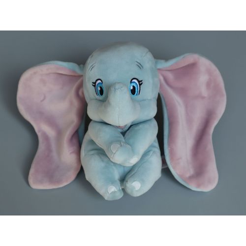 Doudou Dumbo Éléphant Bleu Rose Musical Sparkle Disney