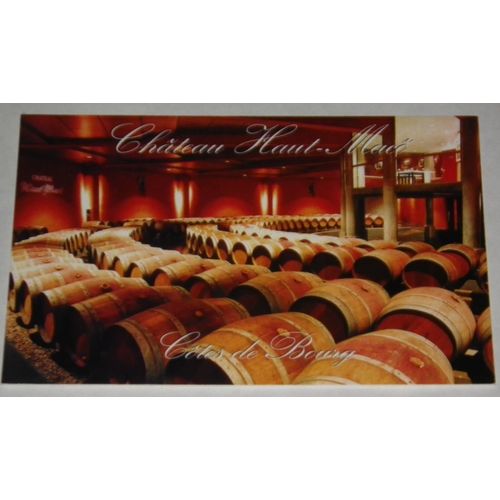 Carte Postale Ancienne  Chateau Haut Maco Cotes De Bourg Mallet Frères À Tauriac Cave Futs Tonneaux Edition Pistolet Bleu