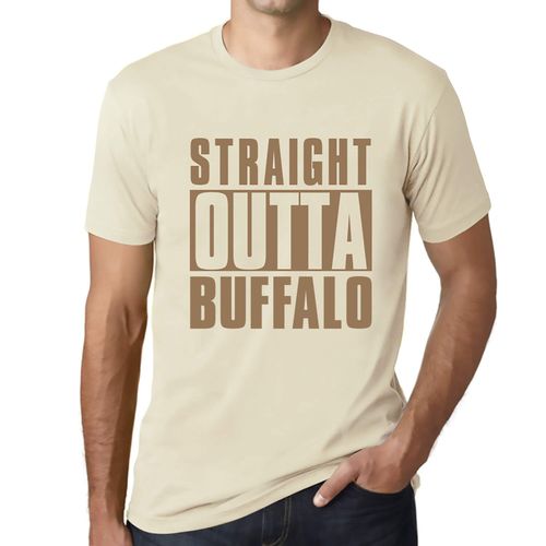 Homme Tee-Shirt Tout Droit Sorti De Buffalo - Straight Outta Buffalo - T-Shirt Graphique Éco-Responsable Vintage Cadeau Nouveauté