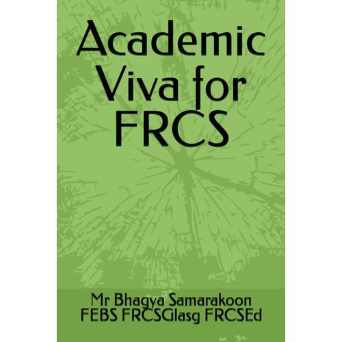 Academic Viva For Frcs