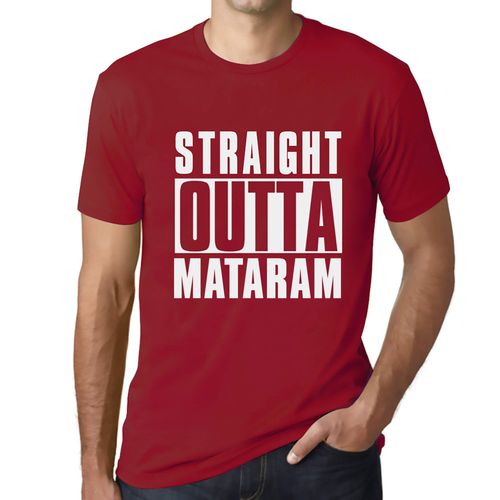 Homme Tee-Shirt Tout Droit Sorti De Mataram - Straight Outta Mataram - T-Shirt Graphique Éco-Responsable Vintage Cadeau Nouveauté