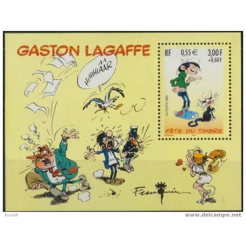 Mini Bloc Fête Du Timbre Gaston Lagaffe