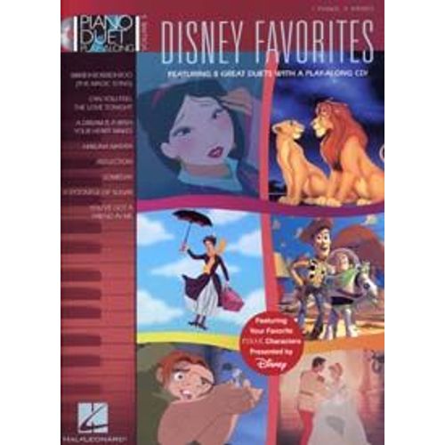 Disney Favorites - Piano Duet Play-Along Volume 5 Book/Online Audio