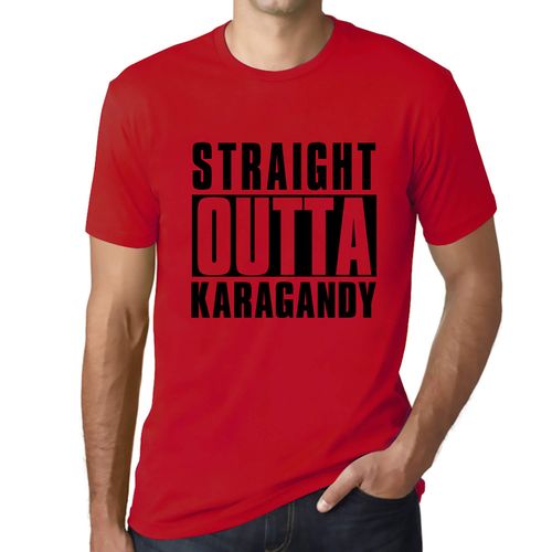 Homme Tee-Shirt Tout Droit Sorti De Karagandy - Straight Outta Karagandy - T-Shirt Graphique Éco-Responsable Vintage Cadeau Nouveauté