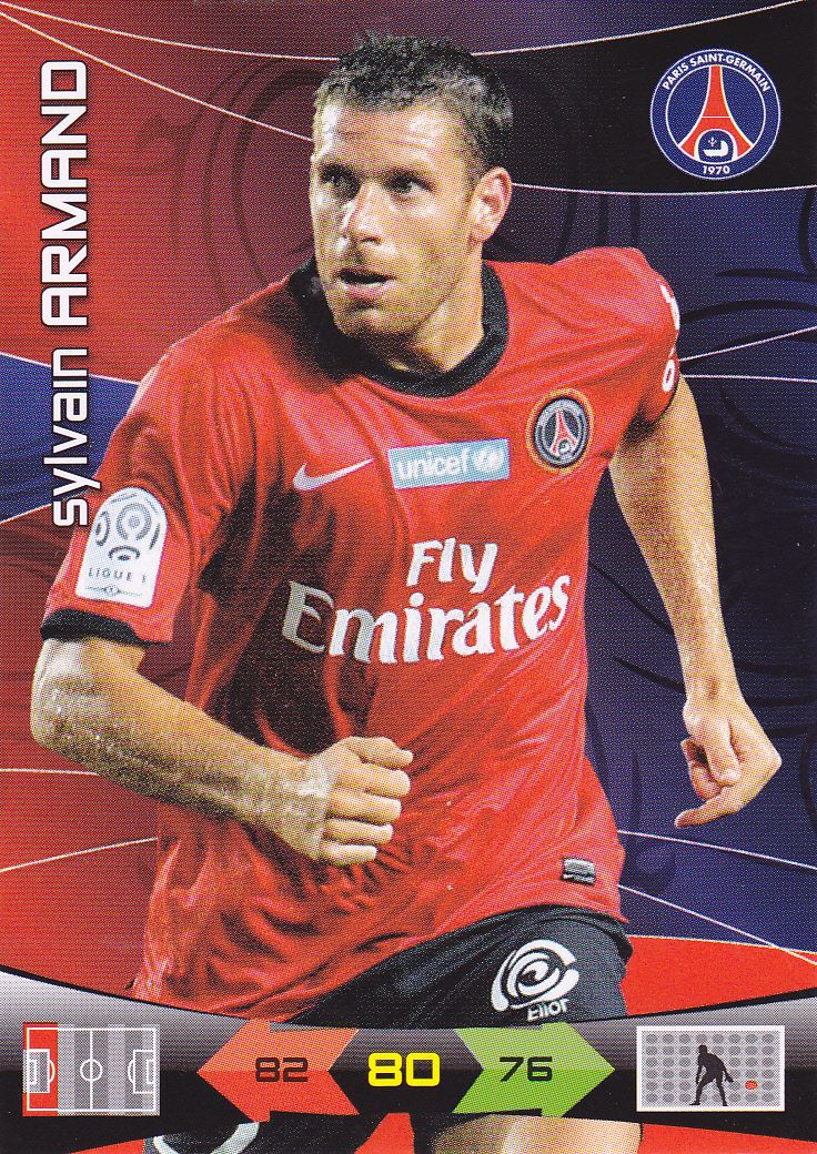 Carte Football Panini Adrenalyn 2011 Sylvain Armand Psg