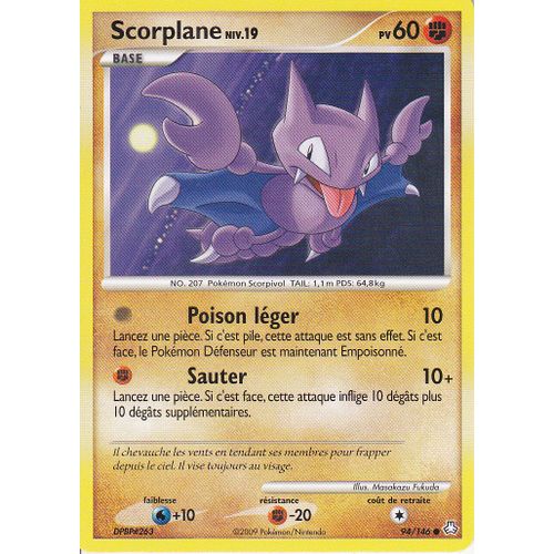 Carte Pokémon Diamant & Perle - Eveil Des Légendes N° 94 " Scorplane ", À Collectionner