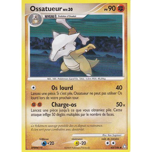 Carte Pokémon Diamant & Perle - Eveil Des Légendes N° 63 " Ossatueur ", À Collectionner