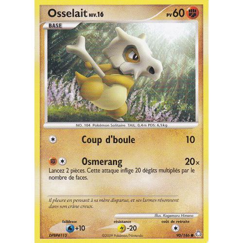 Carte Pokémon Diamant & Perle - Eveil Des Légendes N° 90 " Osselait ", À Collectionner