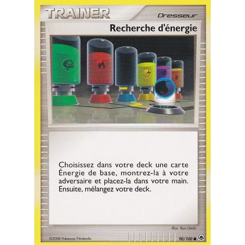 Carte Pokémon Diamant & Perle - Eveil Des Légendes N° 90 " Recherche D'énergie ", À Collectionner