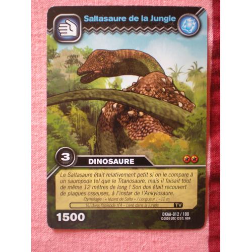 Carte Dinosaur King Saltasaure De La Jungle Dkaa-012/100 Dinosaure 1500