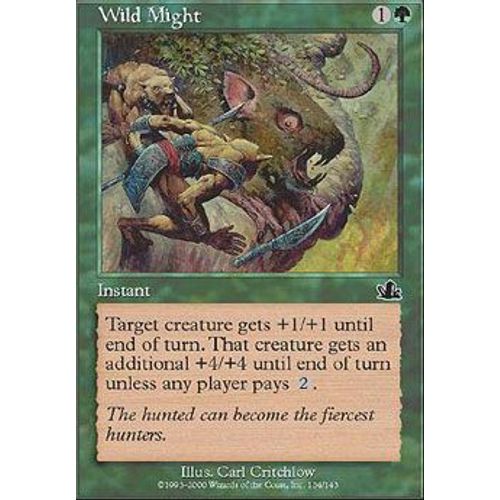 Puissance Sauvage ( Wild Might ) - Magic Mtg - Prophetie Vf E 134 - C