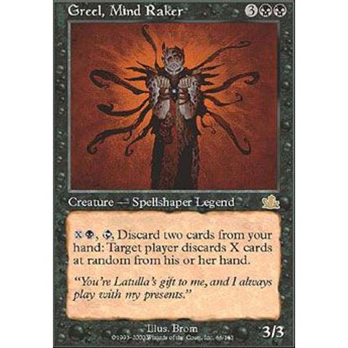 Grhil. Fouilleur D'esprits ( Greel Mind Raker ) - Magic Mtg - Prophetie Vf E 66 - R