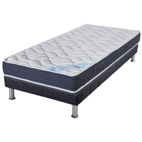 Matelas Mousse + Sommier Sr9 Deco 80x200 Melior - H. 20 Cm - Soutien Ferme