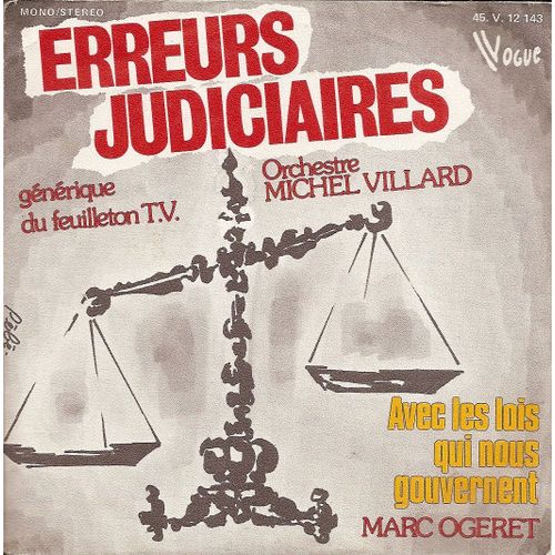 Erreurs Judiciaires - Générique Du Feuilleton Tv