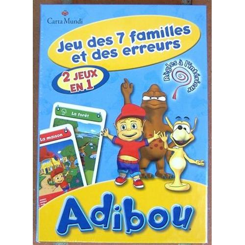 Adibou - Jeu Des 7 Familles Et Des Erreurs -  2 Jeux En 1