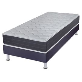 Matelas Ressort + Sommier Omega Volcan 90x190 Rhodes - H. 24 Cm - Soutien Ferme