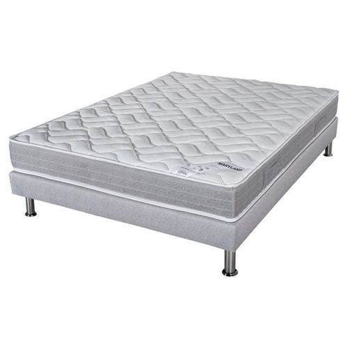 Matelas Mousse + Sommier Finaud 160x200 Maryland - Hauteur 20 Cm - Soutien Ferme