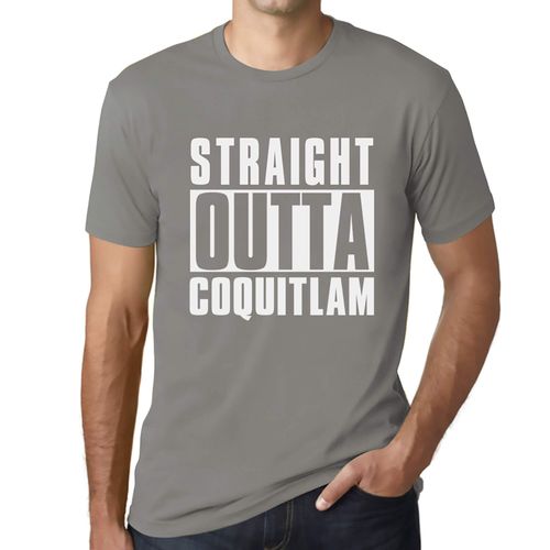 Homme Tee-Shirt Tout Droit Sorti De Coquitlam - Straight Outta Coquitlam - T-Shirt Graphique Éco-Responsable Vintage Cadeau Nouveauté