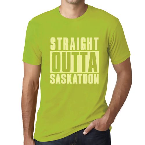 Homme Tee-Shirt Tout Droit Sorti De Saskatoon - Straight Outta Saskatoon - T-Shirt Graphique Éco-Responsable Vintage Cadeau Nouveauté