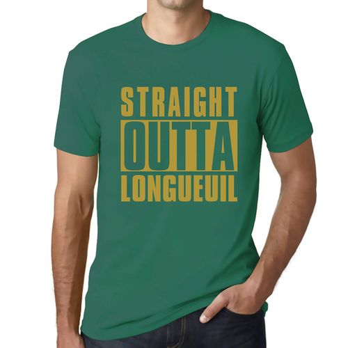 Homme Tee-Shirt Tout Droit Sorti De Longueuil - Straight Outta Longueuil - T-Shirt Graphique Éco-Responsable Vintage Cadeau Nouveauté