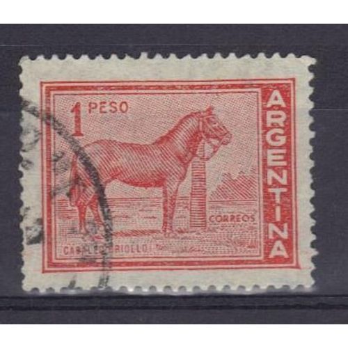 Argentine 1959 : Cheval - Timbre Oblitéré