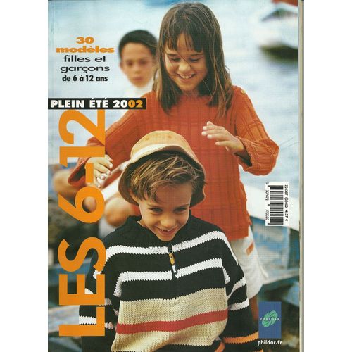 Catalogue Tricot Enfant 6-12 Ans Été 2002 Phildar N°367