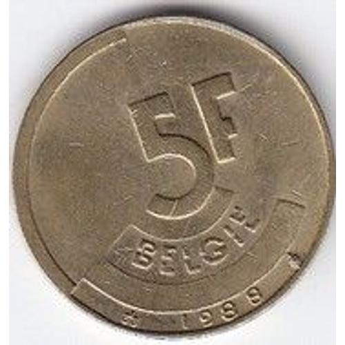 Belgique 5 Francs 1988 (Belgie)