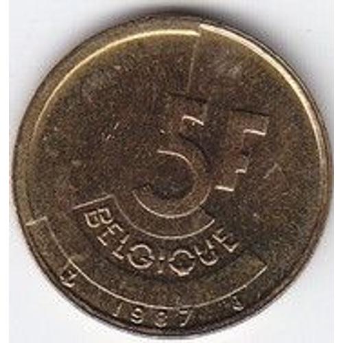 Belgique 5  Francs 1987