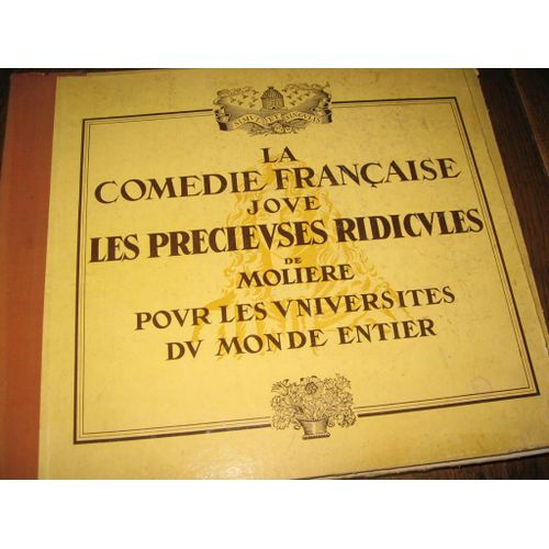 Classeur  4 Disques  De  La Comedie  Francaise  Les Precieuses Ridicules Moliere